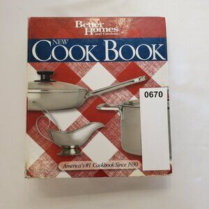 Better Homes and Gardens New Cook Book Red White Plaid Hardcover 14th Ed Binder